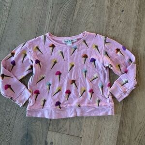 Flowers by Zoe Pink Ice Cream Print Sweatshirt